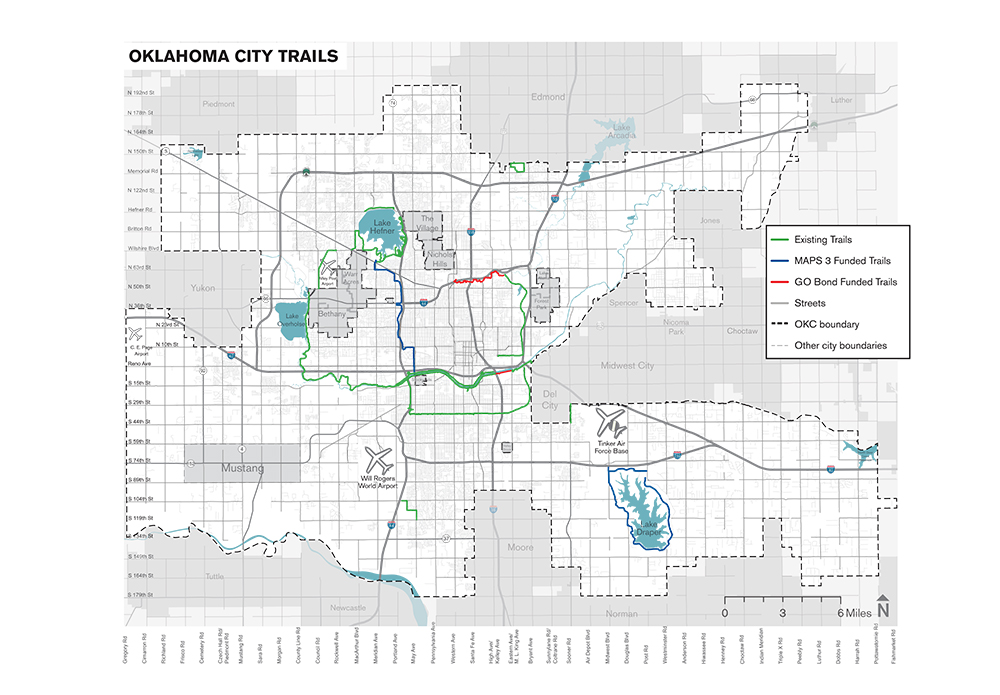 Okc Bike Trails Map Bicycle Paths Toward Okc's Future - 405 Magazine